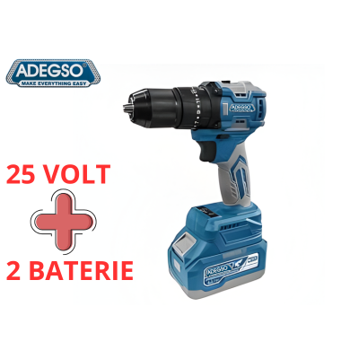 Perceuse visseuse 25V Brushless ADEGSO avec coffret et 2 batteries Tunisie