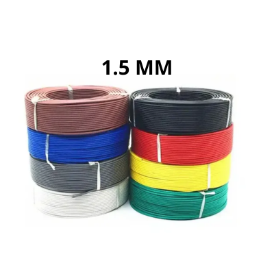 Couronne de fil électrique rigide 1,5 mm² rouge pour circuit éclairage Tunisie