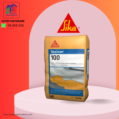CIMENT COLLE SIKA 100 BL 25KG