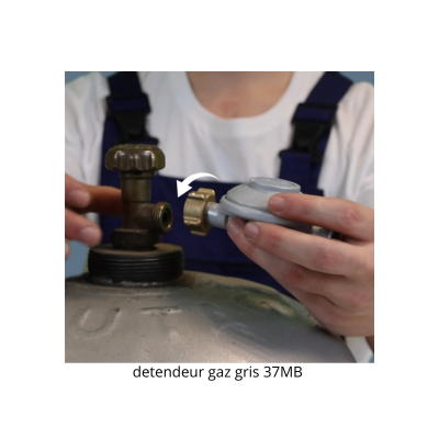 Tendeur de gaz haute sécurité 37mb vue de face
