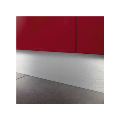 Profilé de plinthe aluminium brossé pour finition de sol